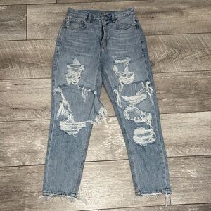 American Eagle Outfitters Ripped Light Blue Jeans